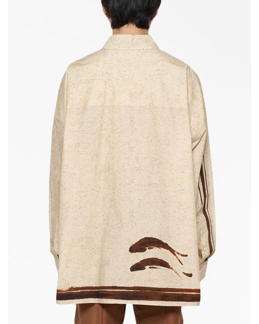 Loewe Natural Fish-print Long-sleeve Shirt for men