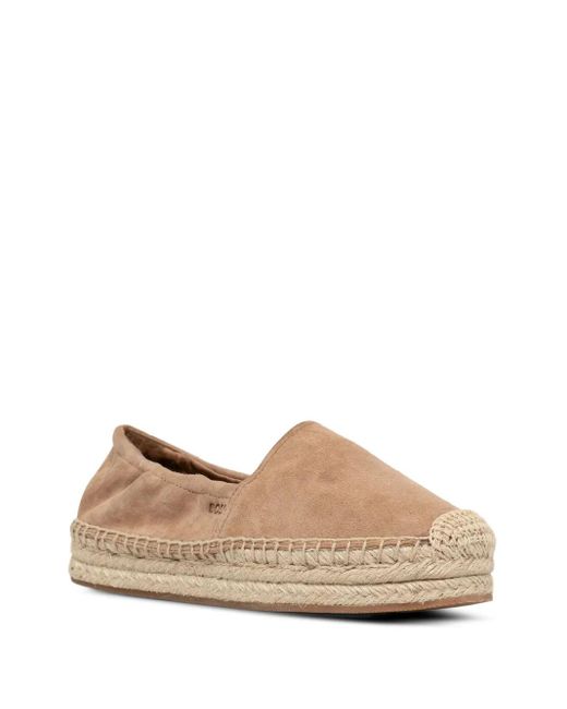 Boss Natural Suede Platform Espadrilles