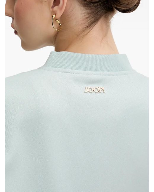 Joop! Blue Patch-Pocket Button-Up Bomber Jacket