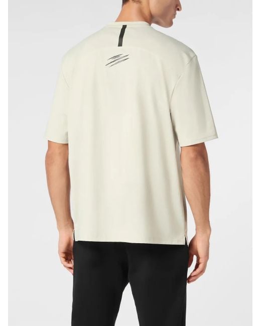 Philipp Plein White Micro-Rib T-Shirt for men
