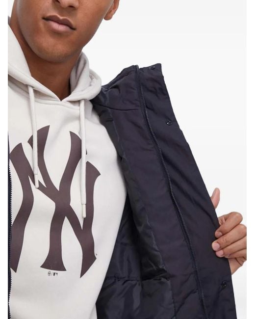 Adidas Blue Three-Stripe Hooded Jacket for men