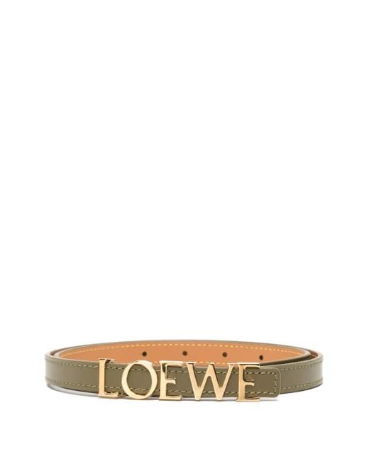 Cintura Con Logo di Loewe in White