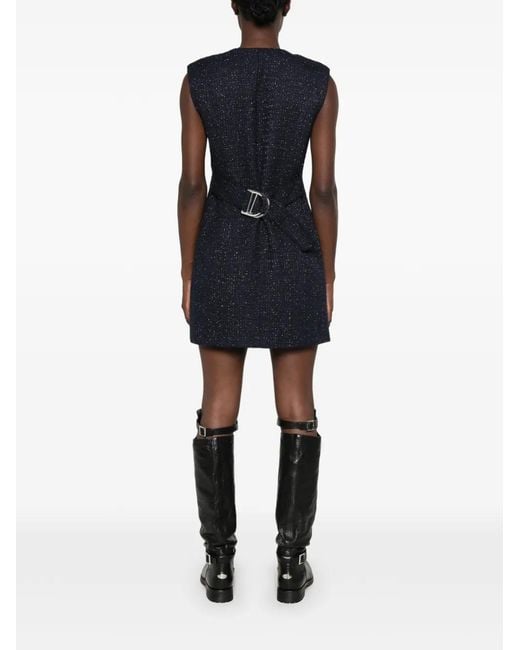 Maje Button-Up Mini-Jurk in het Blue