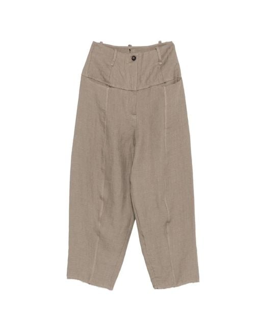 Masnada Gray Belt-Loop Pocket Trousers