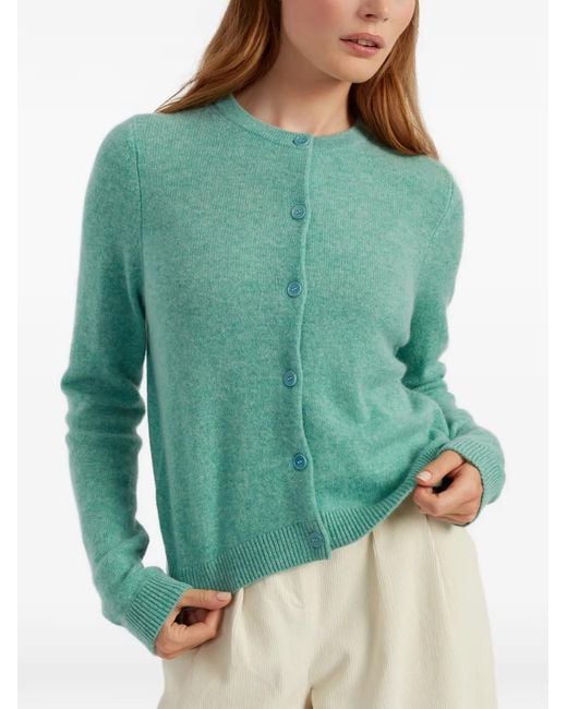 Chinti & Parker Green Cardigan À Boutonnière