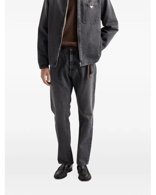 Jean Ample Prada pour homme en coloris Gray