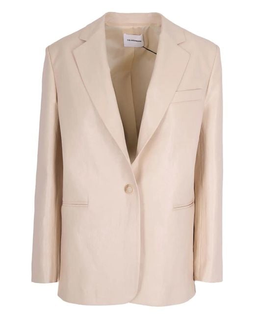 ANDAMANE Natural Notched-Lapel Jacket