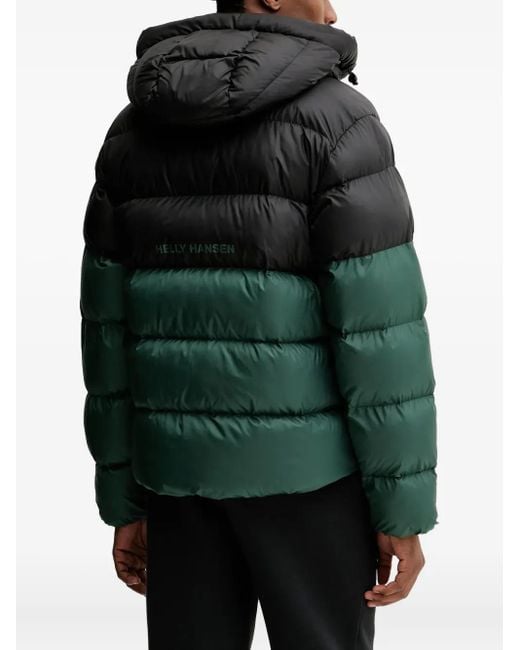 Helly Hansen Green Active Logo-Detail Padded Jacket for men