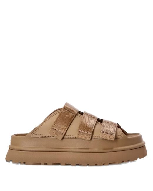 Ugg Brown "Goldenglow Slide" Mule