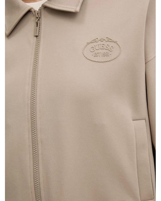 Guess Natural Zip-Up Cropped Jacket
