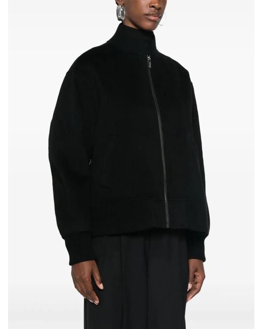 Bompard Black Double-Sided Bomber Jacket