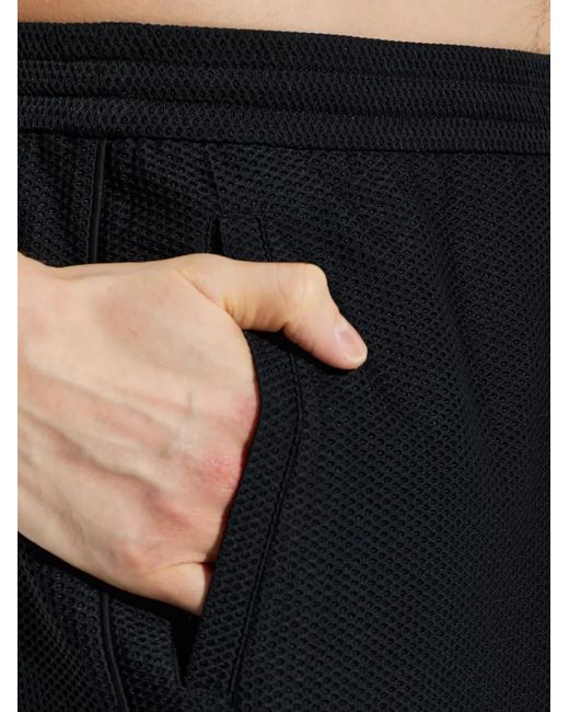 Giorgio Armani Black Perforated Trousers for men