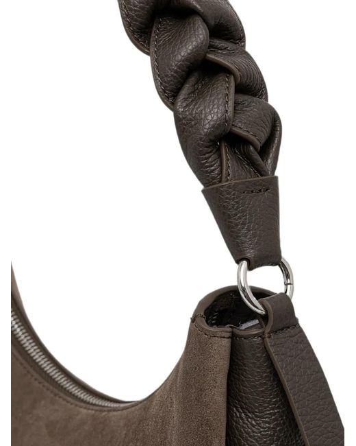Coccinelle Brown Braided-Handle Shoulder Bag