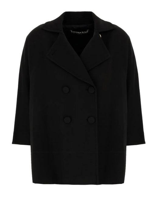 La Petite Robe Di Chiara Boni ダブルコート Black