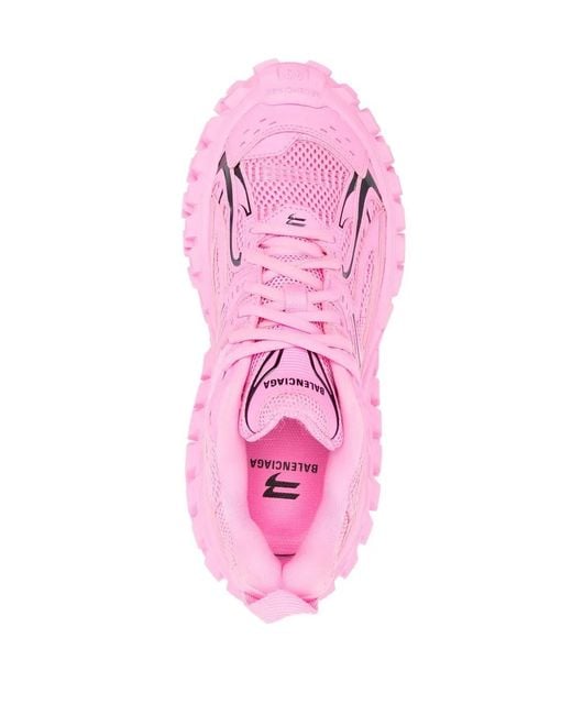 Balenciaga Pink Bouncer Chunky-Sole Sneakers