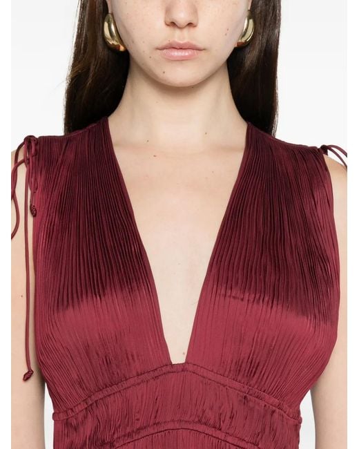 Tasneem V-neck tie-shoulder maxi dress Ulla Johnson de color Red