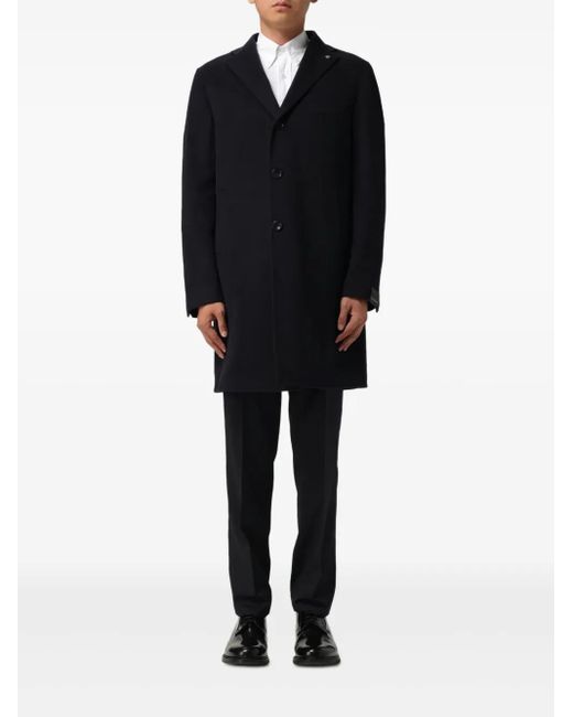 Tagliatore Mantel aus Kaschmir mit drei Knöpfen in Black für Herren