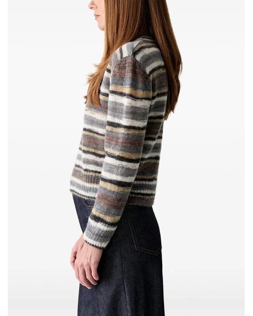 A.P.C. Brown Striped Sweater