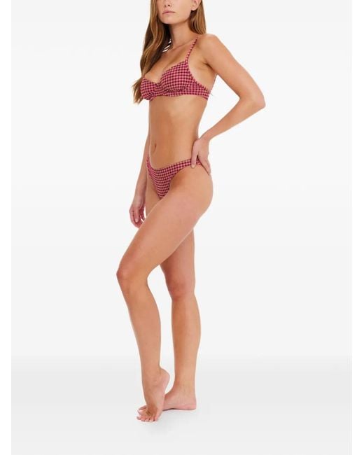 Top Bikini Aliki Heidi A Quadri di The Upside in Red