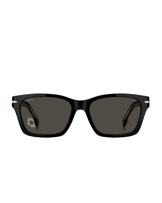 Boss Black Rectangle-Frame Sunglasses for men