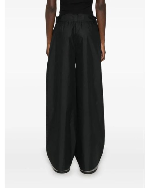 Moncler Black Wide-Leg Sports Pants