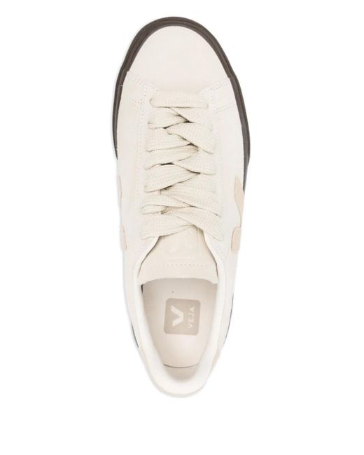 Veja White Campo Bold Suede Sneakers