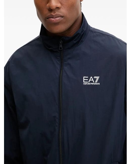 EA7 Blue Survêtement À Détail De Logo for men