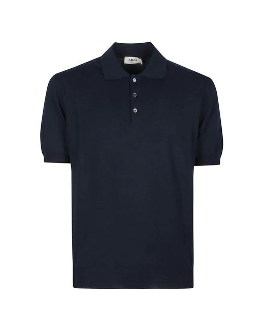 Altea Button-Up Poloshirt in het Blue voor heren