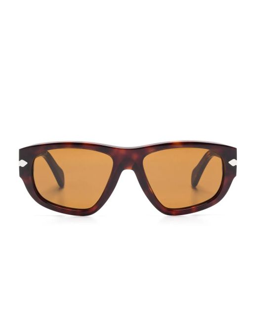 Persol Natural Geometric-Frame Sunglasses