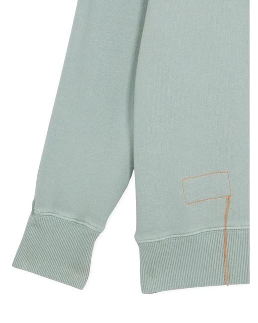 Fortela Blue Vintage Cotton Hoodie for men