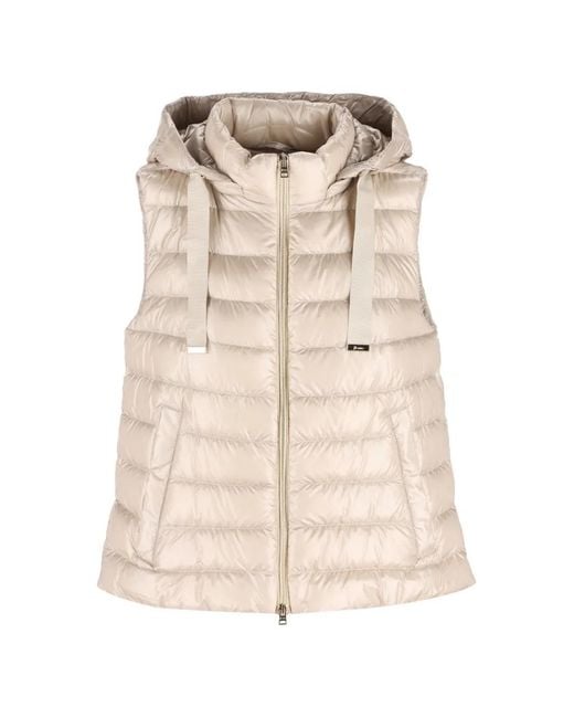 Herno Natural Hooded Quilted Gilet