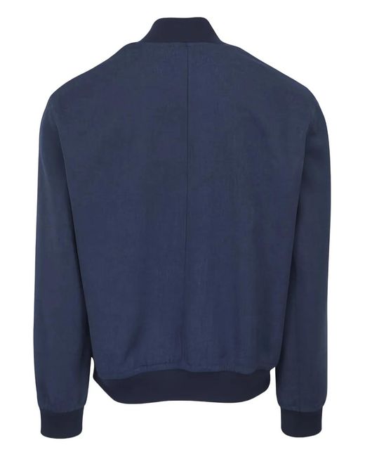 Brunello Cucinelli Blue Check-Pattern Jacket for men