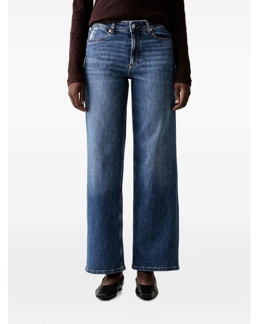 Marc O' Polo Blue Tomke Wide-Leg Jeans