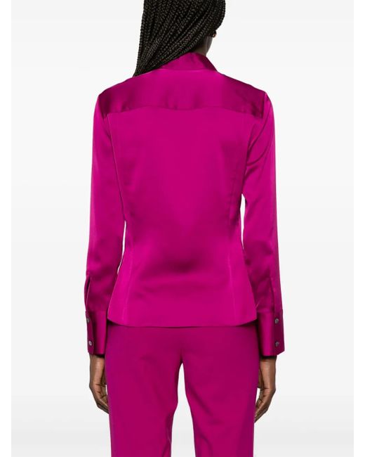 Theory Pink Bluse Mit Knöpfen