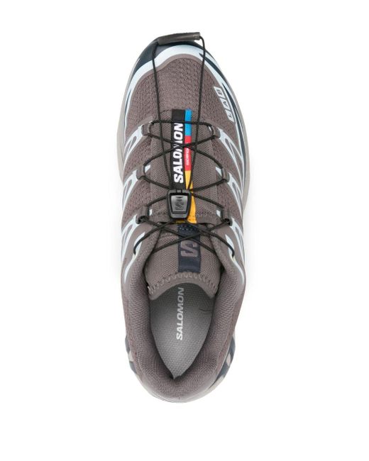 Salomon Xt6 Sneakers Met Vlakken in het Gray