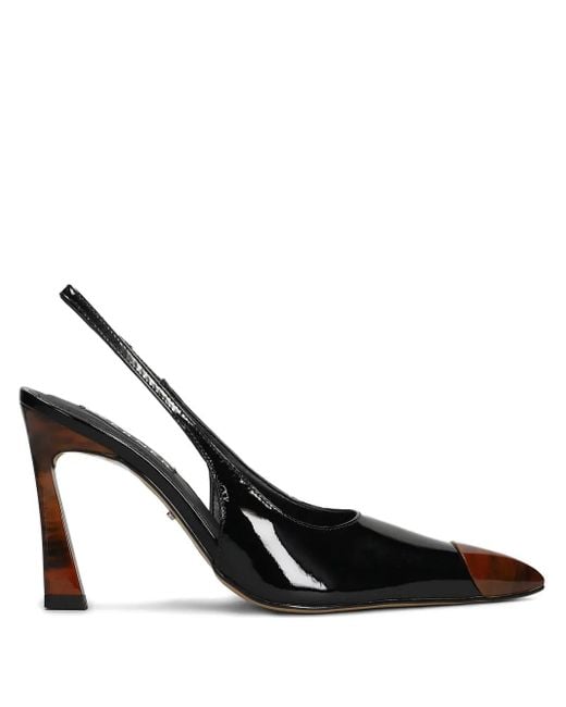 Werner Black Pointed-Toe Heel Pumps
