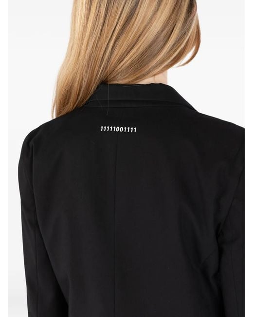 Societe Anonyme Black Veste En Coton À Boutonnière
