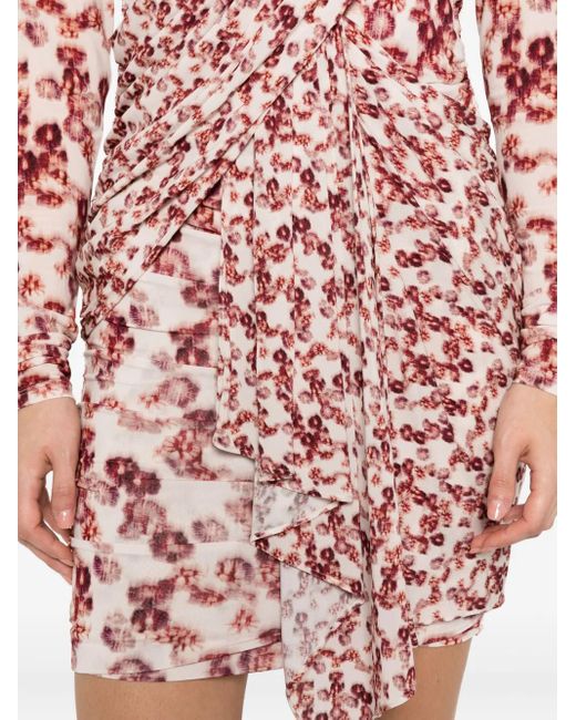 Isabel Marant プリント ミニドレス Pink