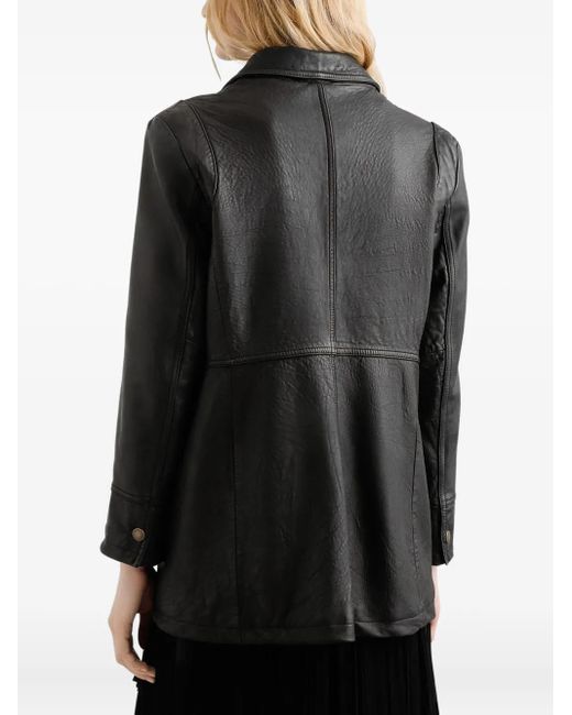Dolce & Gabbana Black Leather Jacket