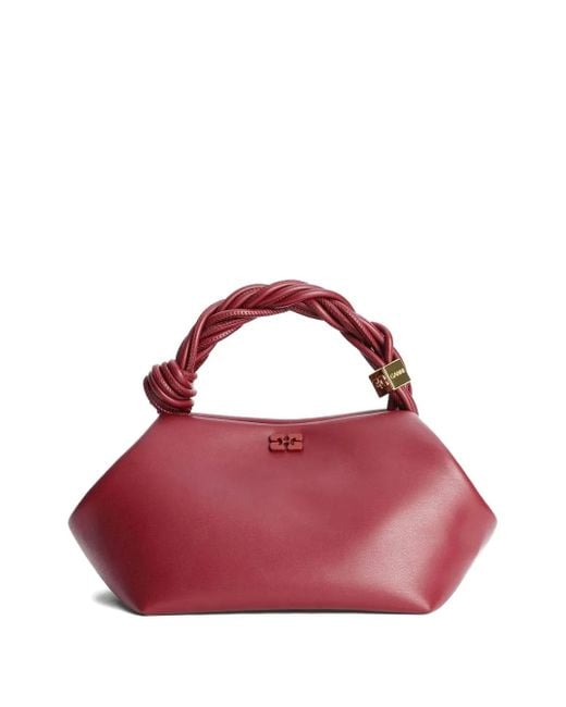 Sac À Main Box En Cuir Ganni en coloris Pink