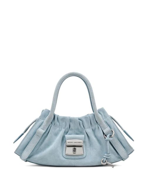 Marc Jacobs Blue The Suede Cristina Small Satchel Tote Bag