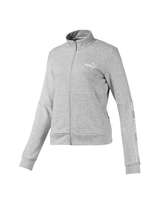 PUMA Gray Amplified Zip-Up Sweatshirt