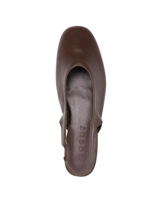Soeur Brown Florence Slingback Ballet Flats