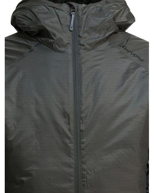 Houdini Sportswear Black Dunfri Padded Coat for men