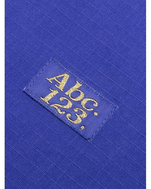 メンズ Advisory Board Crystals Abc123. エンブロイダリーシャツ Blue