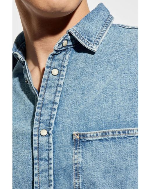 Samsøe & Samsøe Denim Overhemd in het Blue voor heren