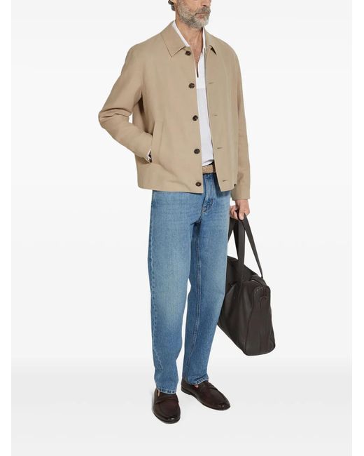 Zegna Natural Oasi Buttoned Jacket for men