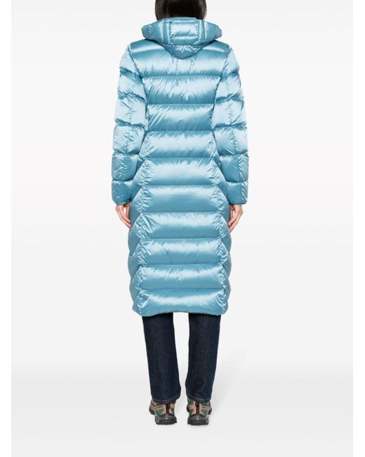 Parajumpers Leah Hooded Down Coat in Blue | Lyst Canada