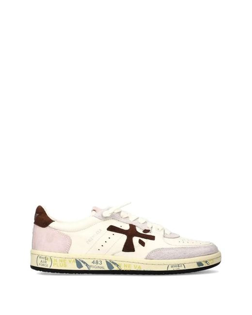 Premiata White Bskt Clayd 8234 Sneakers