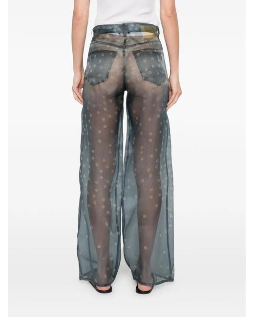 Haikure Blue Patterned Bonnie Denim